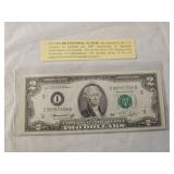 1976 Bicentennial $2 Federal Reserve Note