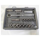 Craftsman 17pc Metric 1/2" Drive Socket Wrench Set