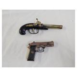 Flintlock and Pieiro Beretya Pistol Lighters