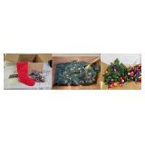 Assortment of Christmas Decorations and Decor