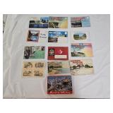 13 Vintage Travel Souvenir Post Card Booklets