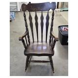Vintage Pine Stenciled Rocker