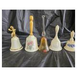 5 Porcelain and Glass Bells