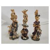 3 Boyds Bears & Friends Flokstone Coll. Figures