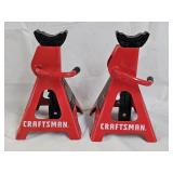 2 Craftsman 3 Ton Ratchet Jack Stands