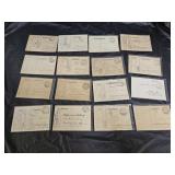 16 Vintage German Military Post Cards