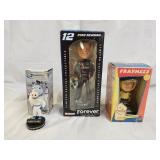 2 Promo Racing Adv & 1 Fraymees Bobbleheads