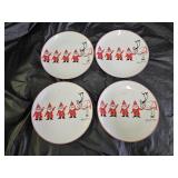 4 George Briard Santa Plates