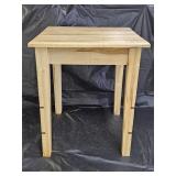 Tiger Maple Side Table with Inlaid Accents