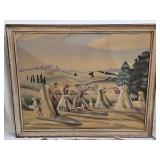 Thomas Hart Benton Cradling Wheat Art Print