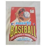 1991 Unopened Fleer MLB Logo Stickers & Cards