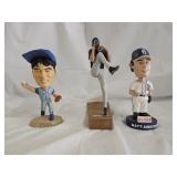 3 MLB Baseball Figures