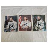 3 Autographed NASA Astronaut Pictures