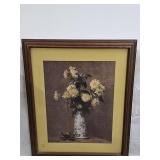 Fantin 1879 Chrysanthemums Art Print