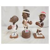 3 NBA Detroit Pistons Promo Bobbleheads