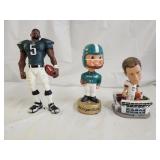 Football Promo Bobbleheads and Figure