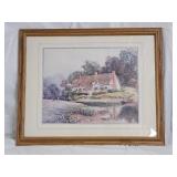 Claude Strachan Cottage Scene Art Print