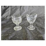 2 Vintage Glass Medicine Eye Wash Cups