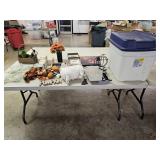 Tote of Holiday Decorations