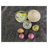 Clay and Art Glass Marbles