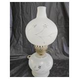 Vintage Frosted GWTW Parlor Lamp