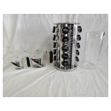 Stainless Spice Rack, Measuring Cups, Pitcher