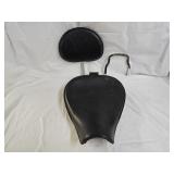 Corbin Leather Motorcycle Seat & Back Rest, Bar