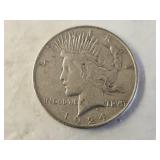 1924 Silver Peace Dollar