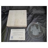 A. Hewitt Etched Glass Liberty Collector