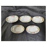 5 Hand Painted Nippon Salt Dips