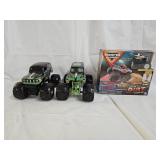 3 Monster Jam Die Cast Trucks