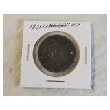 1831 Large Cent Coin