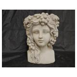 Goddess Bust Planter Concrete Yard Art