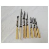 Antique 19th Century Celluloid Flatware & Cutlery