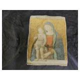 Madonna & Child Concrete Wall Plaque