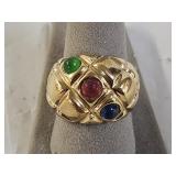 Vintage Joan Rivers Gold Tone Ring