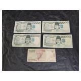 20,000 & 5000 Indonesia Rupiah Banknotes