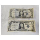 2 1957 A $1 Silver Certificates
