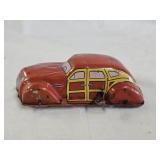 1940s J. Chein & Co. Wind Up Woodie Station Wagon