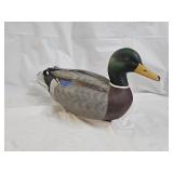 Wood Hand Painted Duck Decoy Signed Bob Miller