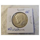 1967 40% Silver Kennedy Half Dollar