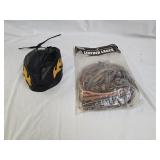 Leather Motorcycle Hat and Leather Laces