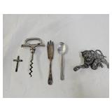 Bergamot Belt Buckle, Cork Screw & Collectibles