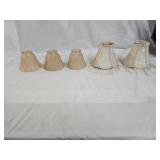 Iridescent Beaded Glass and French Light Shades