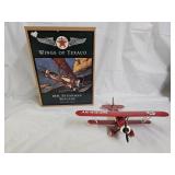 ERTL Wings Of Texaco Diecast Airplane Coin Bank
