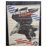 1941 Herbert Matter America Calling Defense Poster