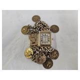 Moulin Japan Mov't Coin Accent Wrist Watch