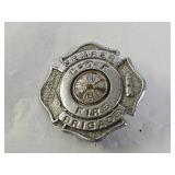 Vintage L-O-F Fire Brigade Member Bagde
