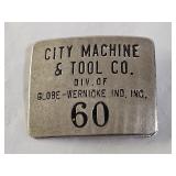 Vintage City Machine & Tool Co Employee Badge