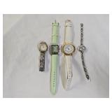 4 Ladies Designer Wrist Watches